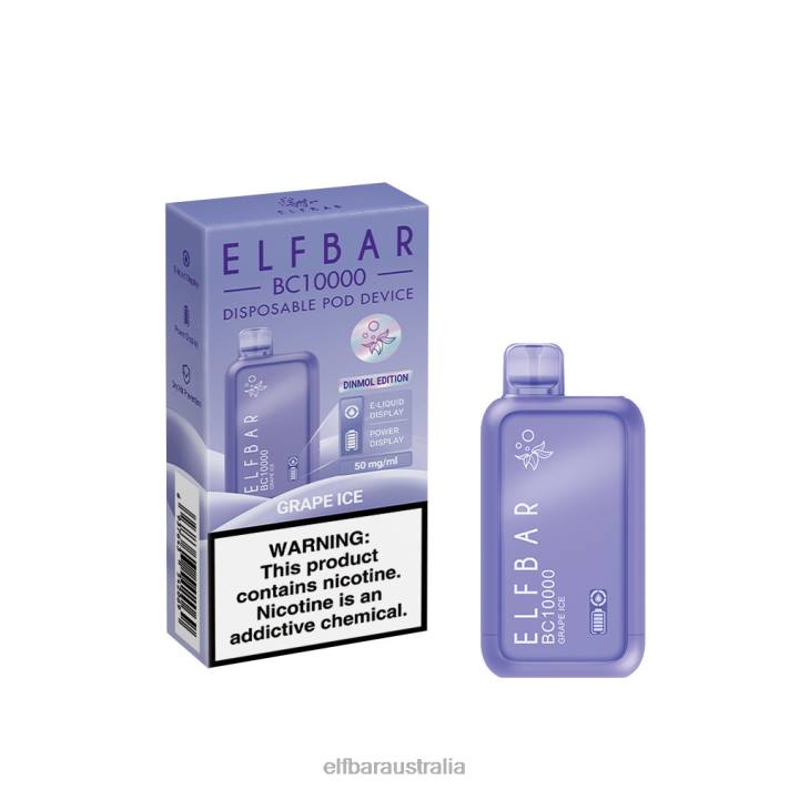 ELFBAR Best Flavor Disposable Vape BC10000 Ice Series Grape Ice RZD86