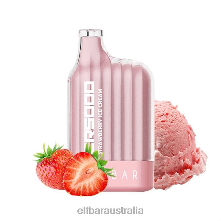 ELFBAR Best Flavor Disposable Vape CR5000 Big Sale Strawberry Ice Cream RZD818