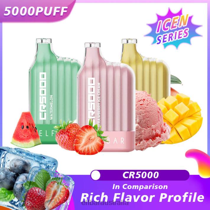 ELFBAR Best Flavor Disposable Vape CR5000 Ice Series Peach Ice RZD820
