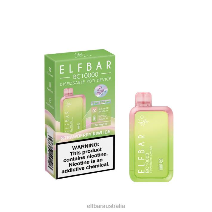 ELFBAR Disposable Vape New BC10000 10000Puffs Strawberry Kiwi Ice RZD846
