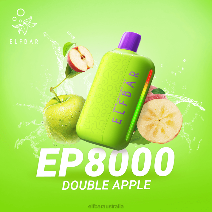 ELFBAR Disposable Vape New EP8000 Puffs Double Apple RZD872
