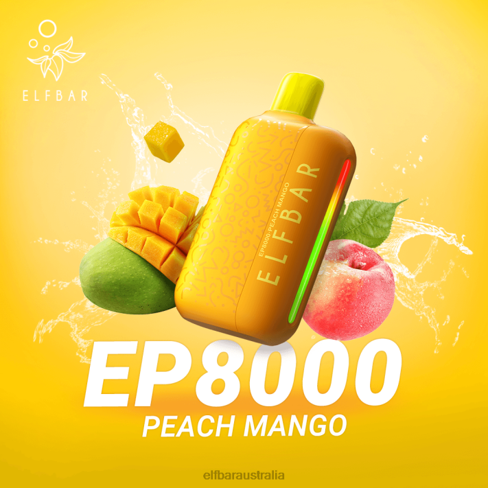 ELFBAR Disposable Vape New EP8000 Puffs Peach Mango RZD874