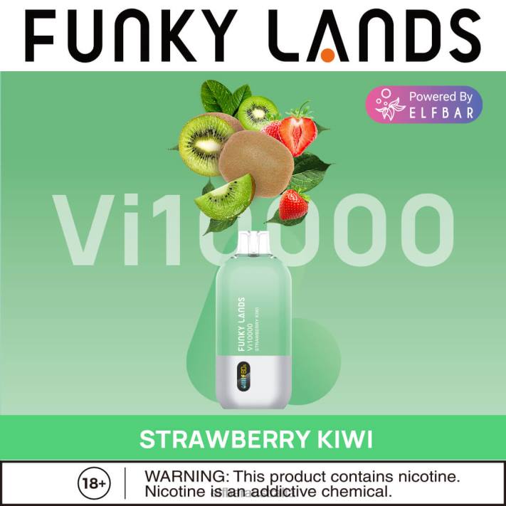 ELFBAR Funky Lands Disposable Vape Vi10000 Puffs Strawberry Kiwi RZD8161