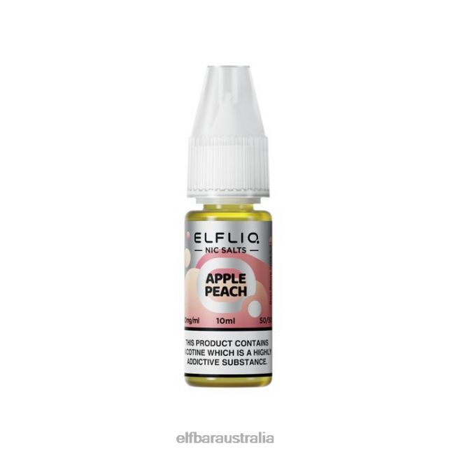 ELFBAR ELFLIQ Apple Peach Nic Salts - 10ml-10 mg/ml DV2RT219 Original