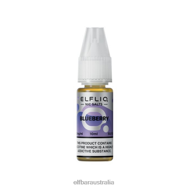 ELFBAR ELFLIQ Blueberry Nic Salts - 10ml-10 mg/ml DV2RT215 Original