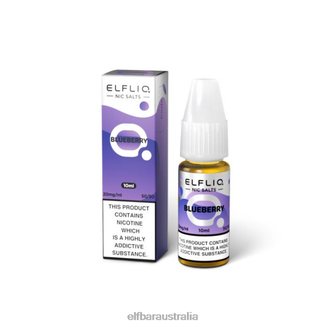 ELFBAR ELFLIQ Blueberry Nic Salts - 10ml-20 mg/ml DV2RT216 Original