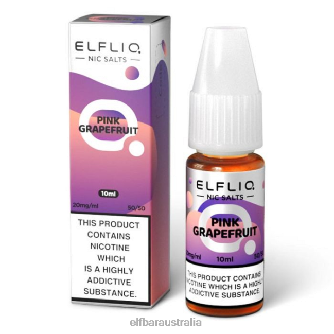 ELFBAR ELFLIQ Pink Grapefruit Nic Salts - 10ml-5mg DV2RT201 Original