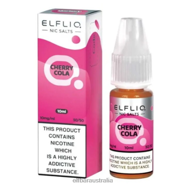 ELFBAR ElfLiq Nic Salts - Cherry Cola - 10ml-10 mg/ml DV2RT196 Original