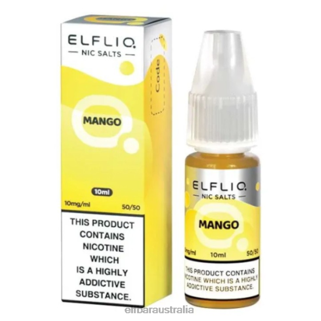 ELFBAR ElfLiq Nic Salts - Mango - 10ml-5mg DV2RT187 Original
