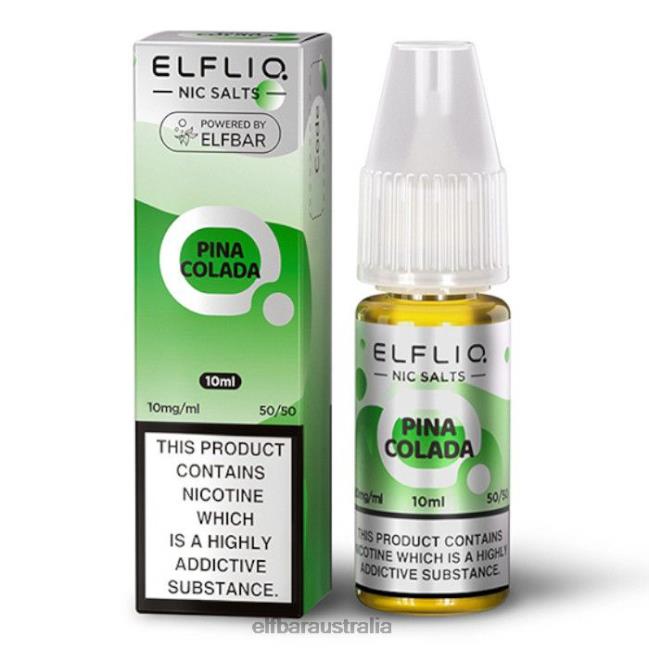ELFBAR ElfLiq Nic Salts - Pina Colada - 10ml-10 mg/ml DV2RT175 Original