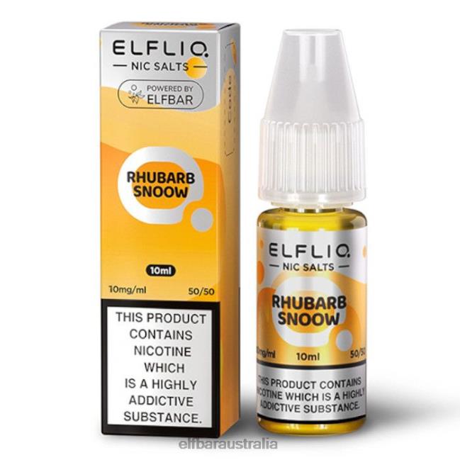 ELFBAR ElfLiq Nic Salts - Rhubarb Snoow - 10ml-10 mg/ml DV2RT171 Original