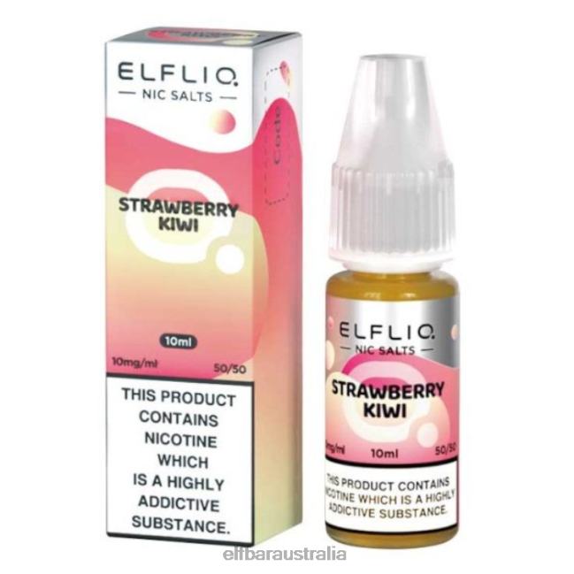 ELFBAR ElfLiq Nic Salts - Strawberry Kiwi - 10ml-10 mg/ml DV2RT180 Original