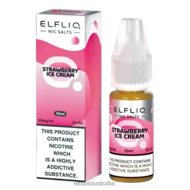 ELFBAR ElfLiq Nic Salts - Strawberry Snoow - 10ml-10 mg/ml DV2RT182 Original