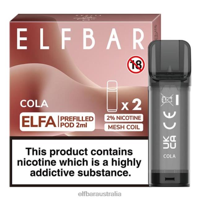 ELFBAR Elfa Pre-Filled Pod - 2ml - 20mg (2 Pack) DV2RT109 Cola