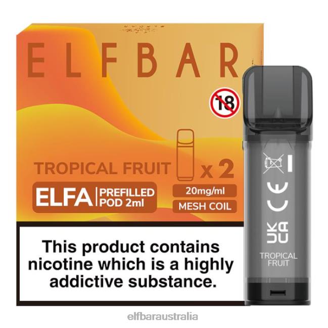 ELFBAR Elfa Pre-Filled Pod - 2ml - 20mg (2 Pack) DV2RT120 Tropical Fruit