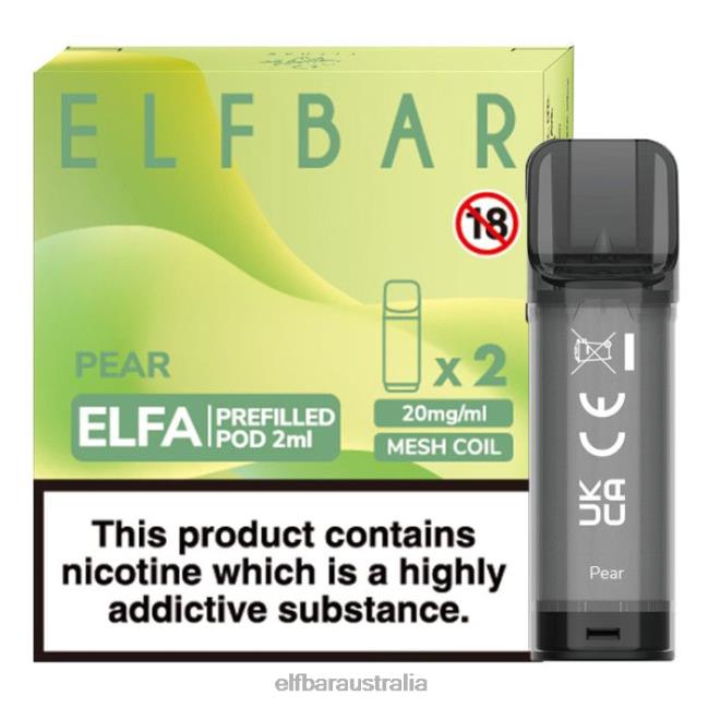 ELFBAR Elfa Pre-Filled Pod - 2ml - 20mg (2 Pack) DV2RT123 Pear