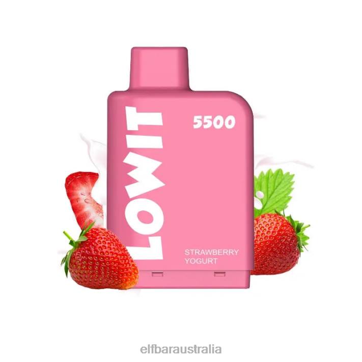 ELFBAR Prefilled Pod LOWIT 5500 Puffs 2%Nic Strawberry Yogurt RZD8147